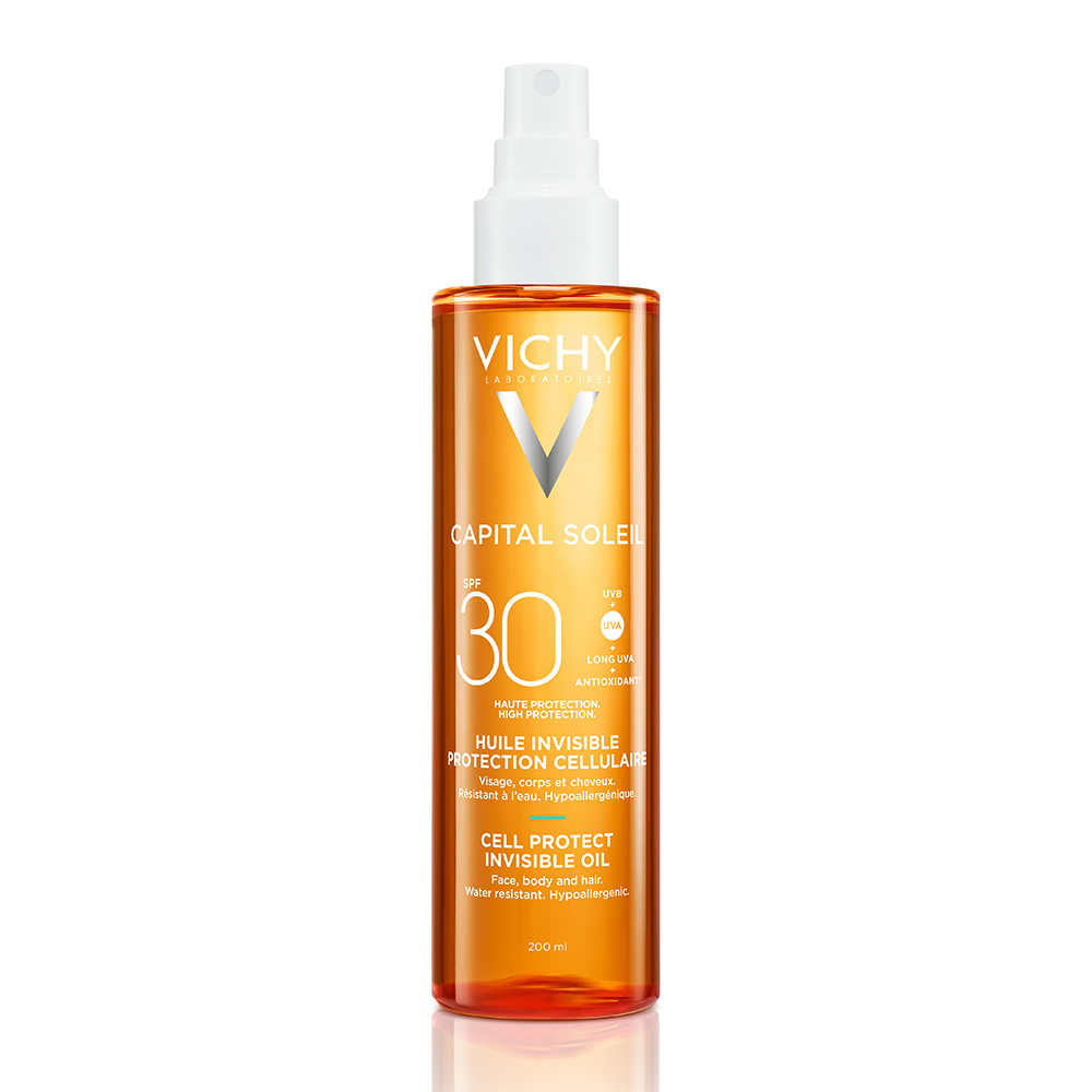 Ulei SPF30 Capital Soleil Cell Protect Invisible, 200ml, Vichy