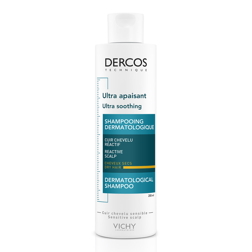 Sampon ultra calmant pentru par uscat Ultra Soothing, 200ml, Dercos