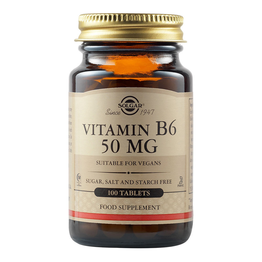 Vitamin B6 50mg, 100 tablete, Solgar