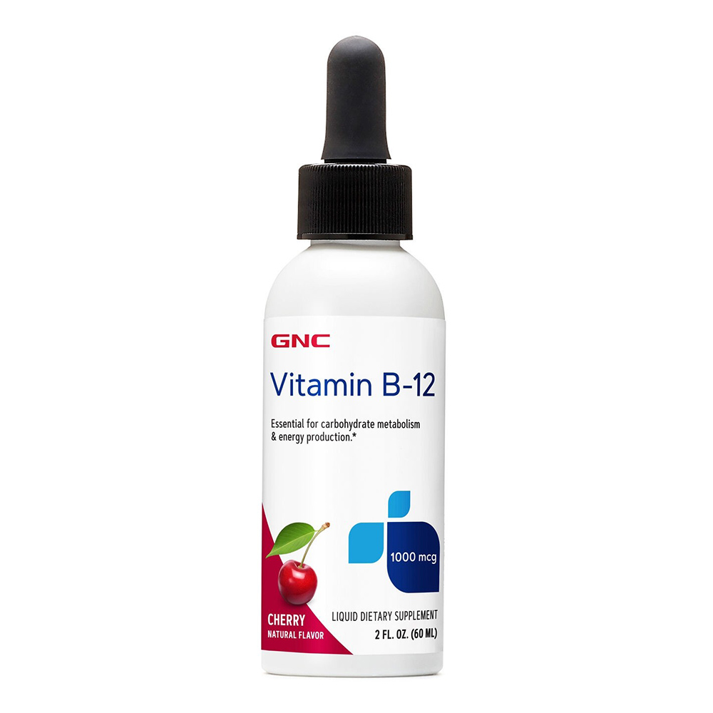 Vitamina B-12 Lichida cu Aroma Naturala de Cirese, 60 ml, GNC