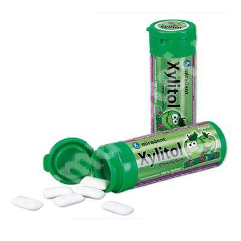 Xylitol Kids Guma Mestecat cu Aroma de Mere -pastile x 30