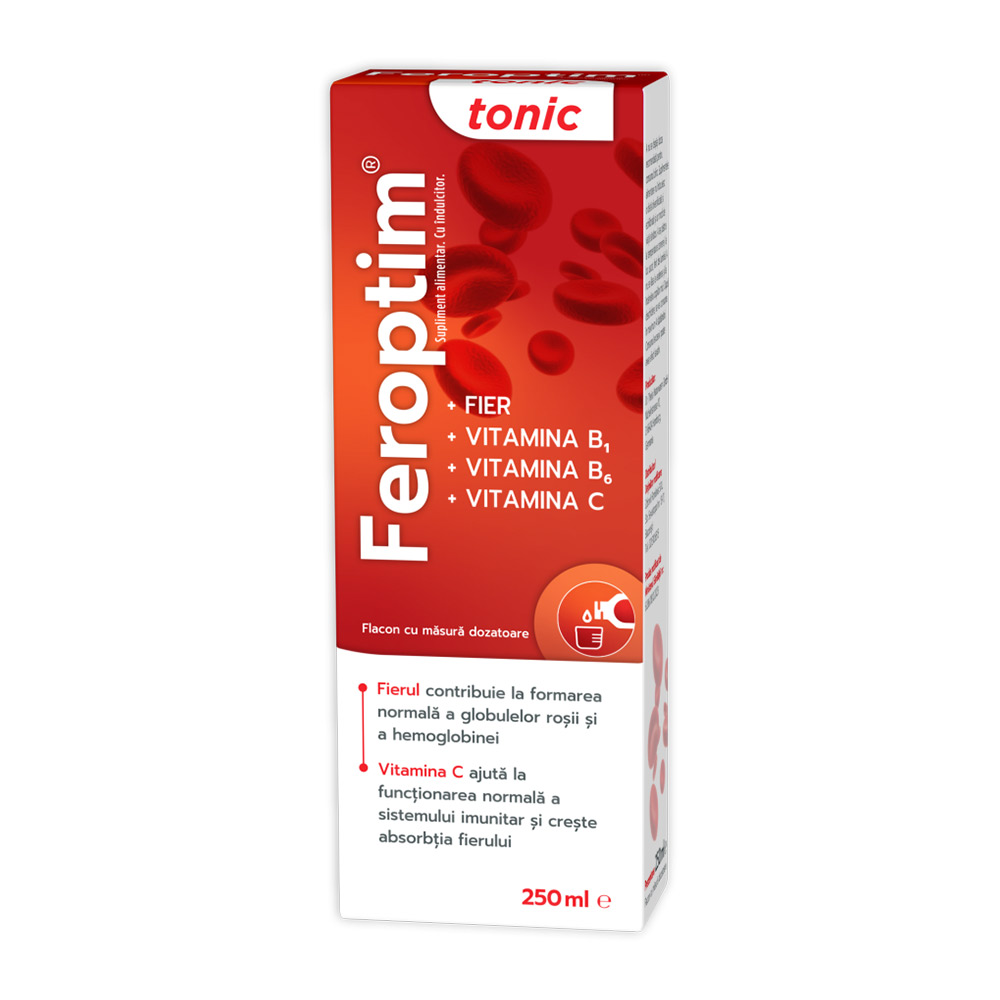 Sirop Feroptim Tonic, 250ml, Zdrovit