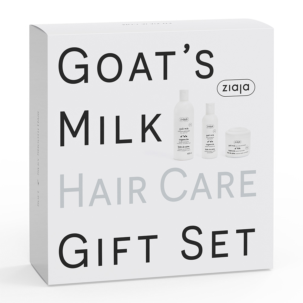 Set Sampon Goat`s Milk, 400ml + Balsam Par, 200ml + Masca, 200ml, Ziaja