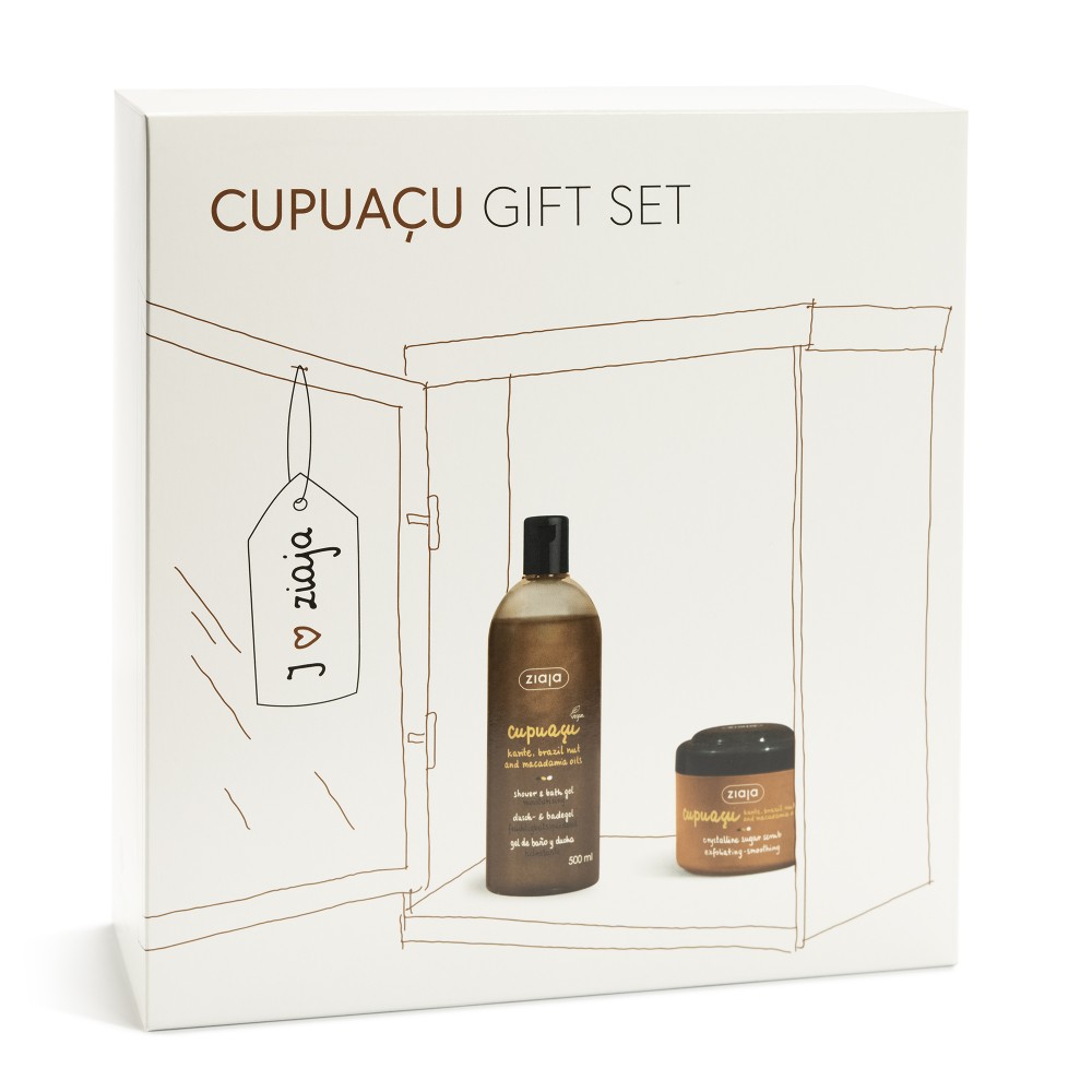 Set Cupuacu Gel Dus 500 ml + Exfoliant Corp, 200 ml, Ziaja