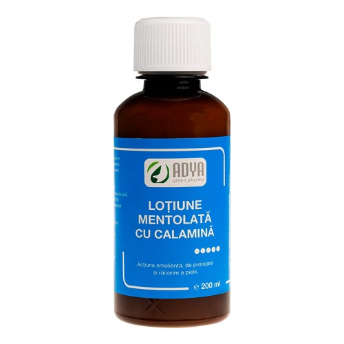 Lotiune Mentolata cu Calamina, 200 ml, Adya