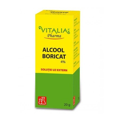 Alcool Boricat 4%, 20 g, Vitalia