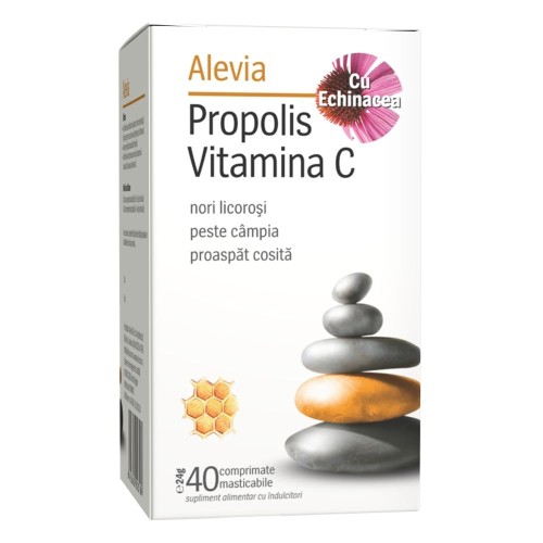 Alevia Propolis + Echinaceea + Vit C - cpr.mast. x 40