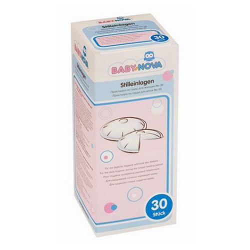 Comprese cu forma anatomica pentru san, 30 bucati, 34041, Baby Nova