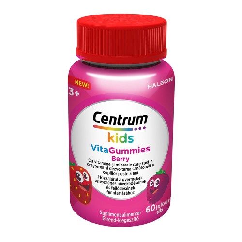 Jeleuri VitaGummies Berry Kids, 60 jeleuri, Centrum