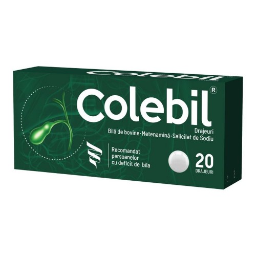 Colebil, 20 drajeuri, Biofarm