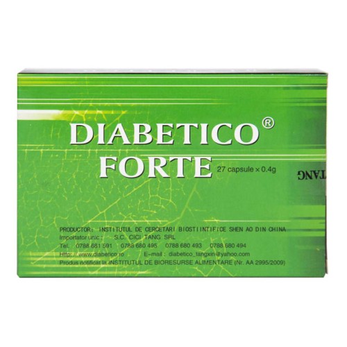 Diabetico Forte, 27 capsule, China