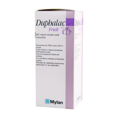 Duphalac Fruit, 667 mg/ml solutie orala, 20 plicuri, Mylan