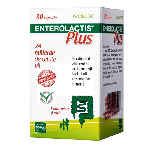 Enterolactis Plus, 30 capsule, Sofar