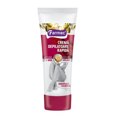Crema depilatoare rapida cu ulei de argan, 150ml, Farmec