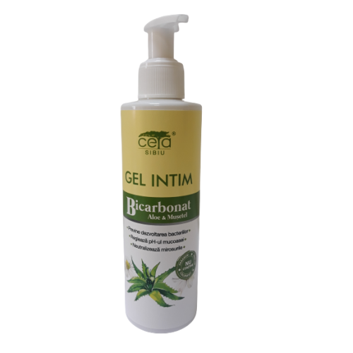 Gel intim cu bicarbonat, aloe si musetel, 200 ml, Ceta Sibiu