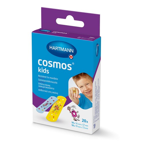 Plasturi rezistenti la apa si murdarie Cosmos Kids, 20 bucati, Hartmann