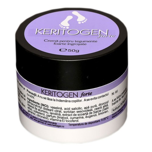 Crema pentru tegumente foarte ingrosate Forte, 50 g, Keritogen