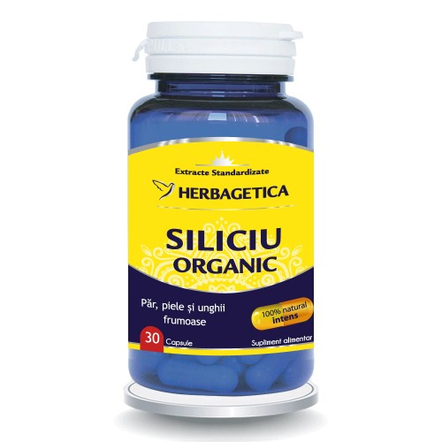 Siliciu Organic, 30 capsule, Herbagetica
