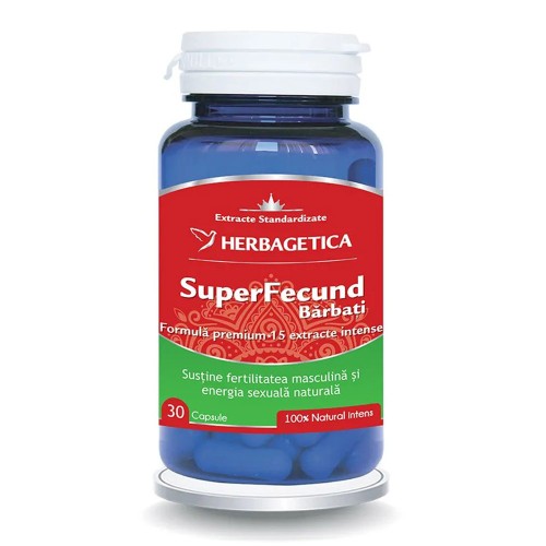 SuperFecund Barbati, 30 capsule, Herbagetica