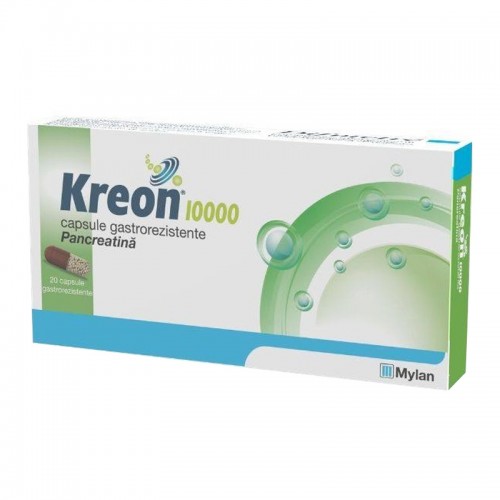 Kreon, 10000, 20 capsule gastrorezistente, Mylan Healthcare