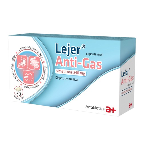 Lejer Anti-Gas, 30 capsule moi, Antibiotice