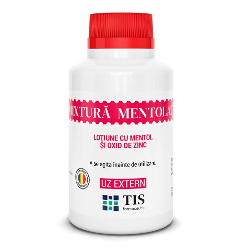 Mixtura mentolata cu mentol si oxid de zinc, 100 ml, Tis Farmaceutic