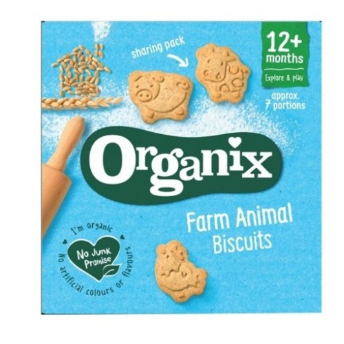 Organix Goodies Biscuiti Animale +12 luni x 100g
