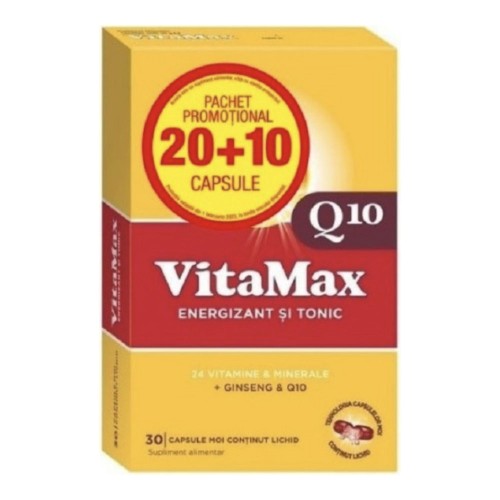 Pachet Vitamax Q10, 20 + 10 capsule, Perrigo