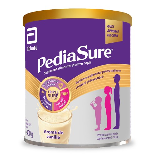 Pulbere cu aroma de vanilie, 3-10 ani, 400 g, PediaSure
