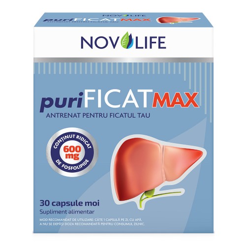 puriFICAT MAX, 30 capsule moi, Novolife