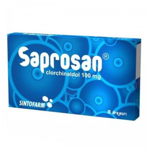 Saprosan, 100 mg, 10 drajeuri, Sintofarm