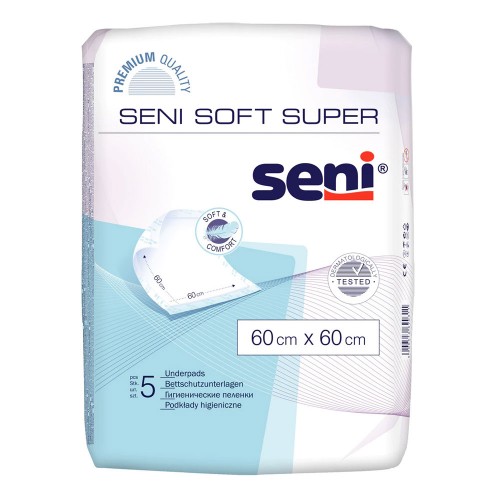 Protectii pentru pat Soft Super 60cm x 60cm, 5 bucati, Seni