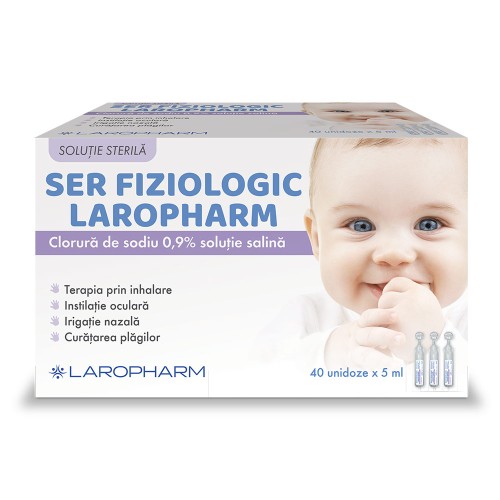 Ser fiziologic, 40 monodoze x 5 ml, Laropharm