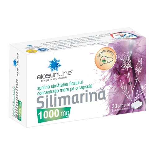 Silimarina 1000mg, 30 capsule, Helcor