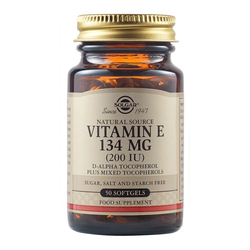 Vitamina E 134mg 200UI, 50 capsule, Solgar