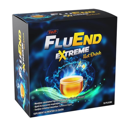 Fluend Extreme Hot Drink, 10 plicuri, Sun Wave