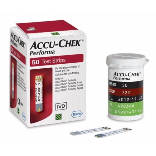 Teste glicemie Accu-Chek Performa, 50 bucati, Accu-Chek