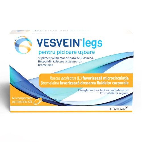 Vesvein Legs, 60 comprimate, Alfasigma