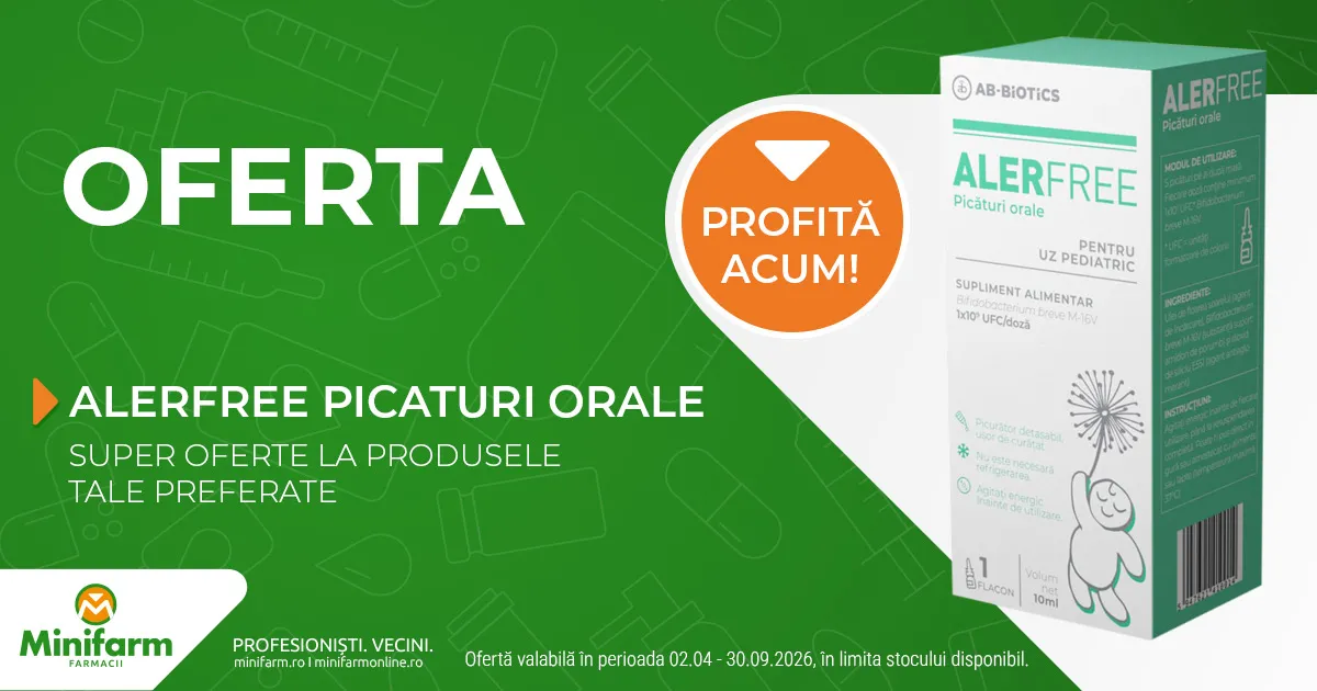 Ab-Biotics - AlerFree picaturi orale - Oferta