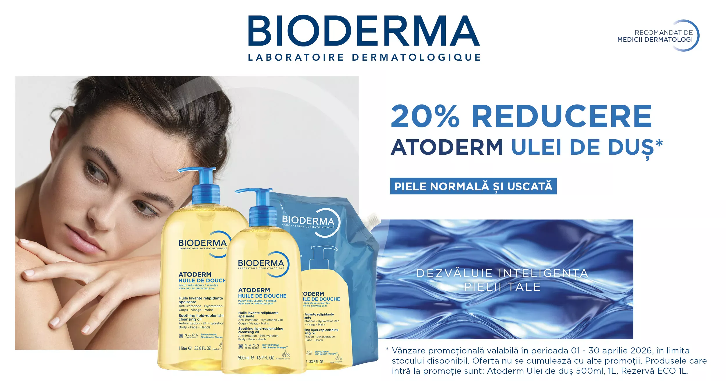 Bioderma Atoderm Ulei de dus - 20% discount