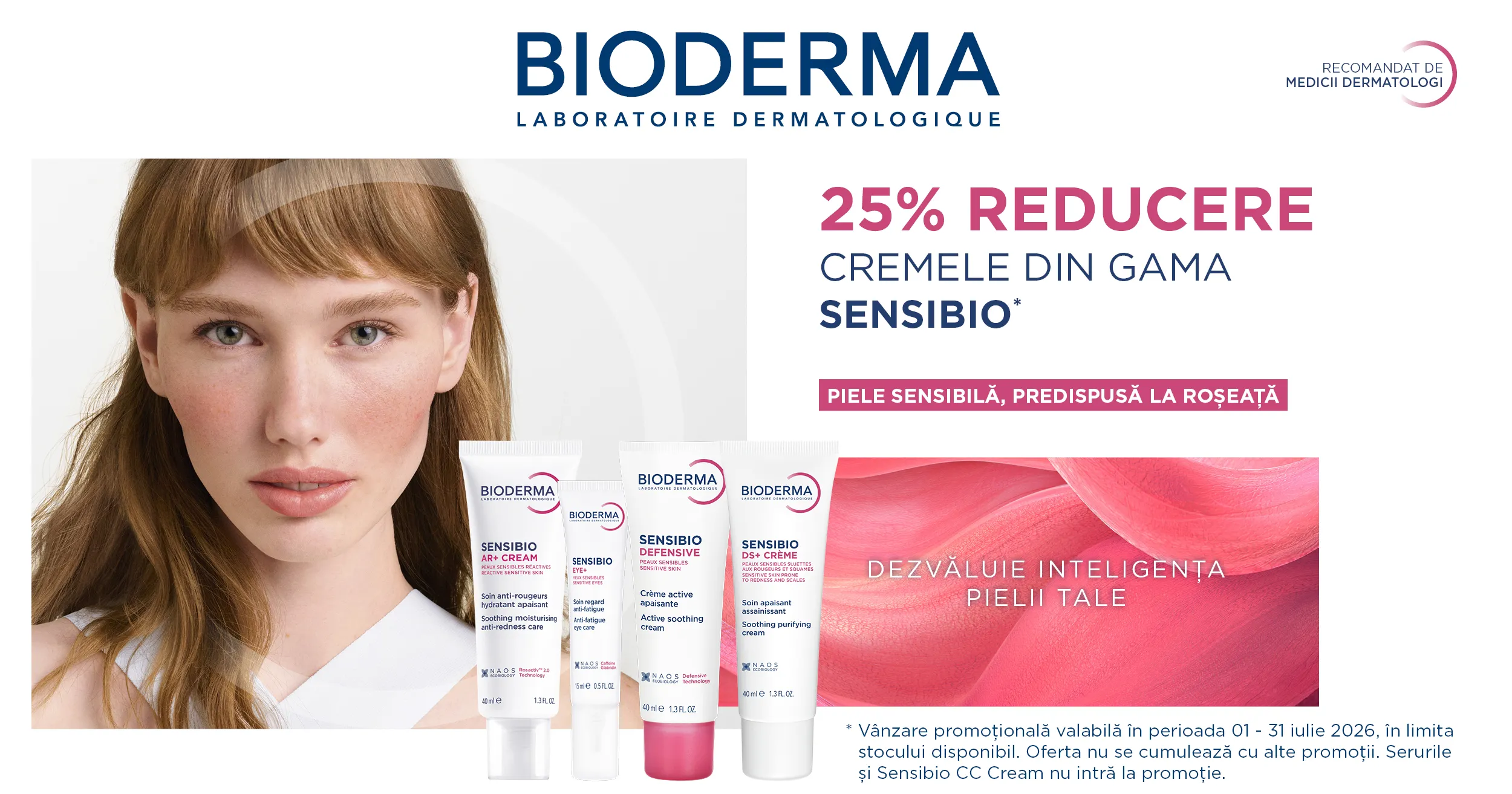 Bioderma - Crema gama Sensibio - 25% discount