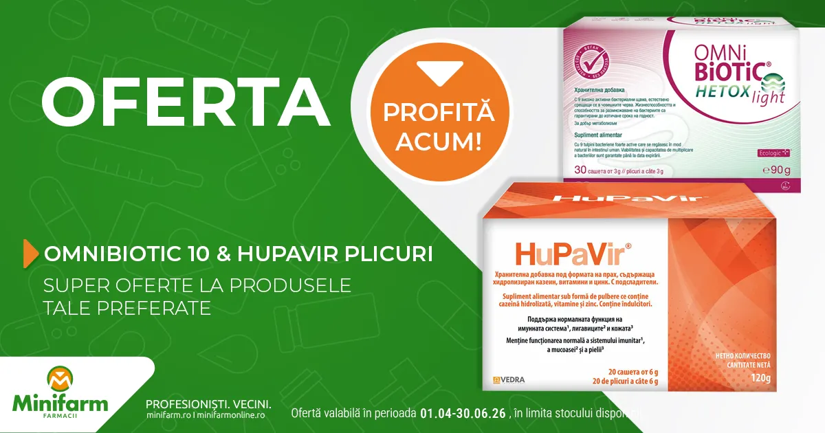 Omnibiotic & Hupavir plicuri - Oferta