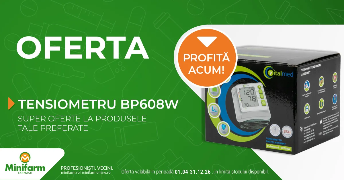 Profita de oferta la Tensiometrul VitalMed 608W