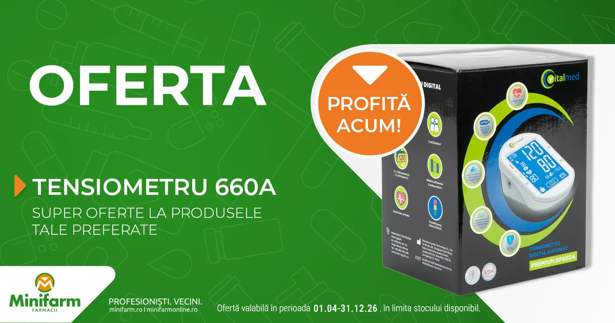 Profita de oferta la Tensiometrul VitalMed 660A
