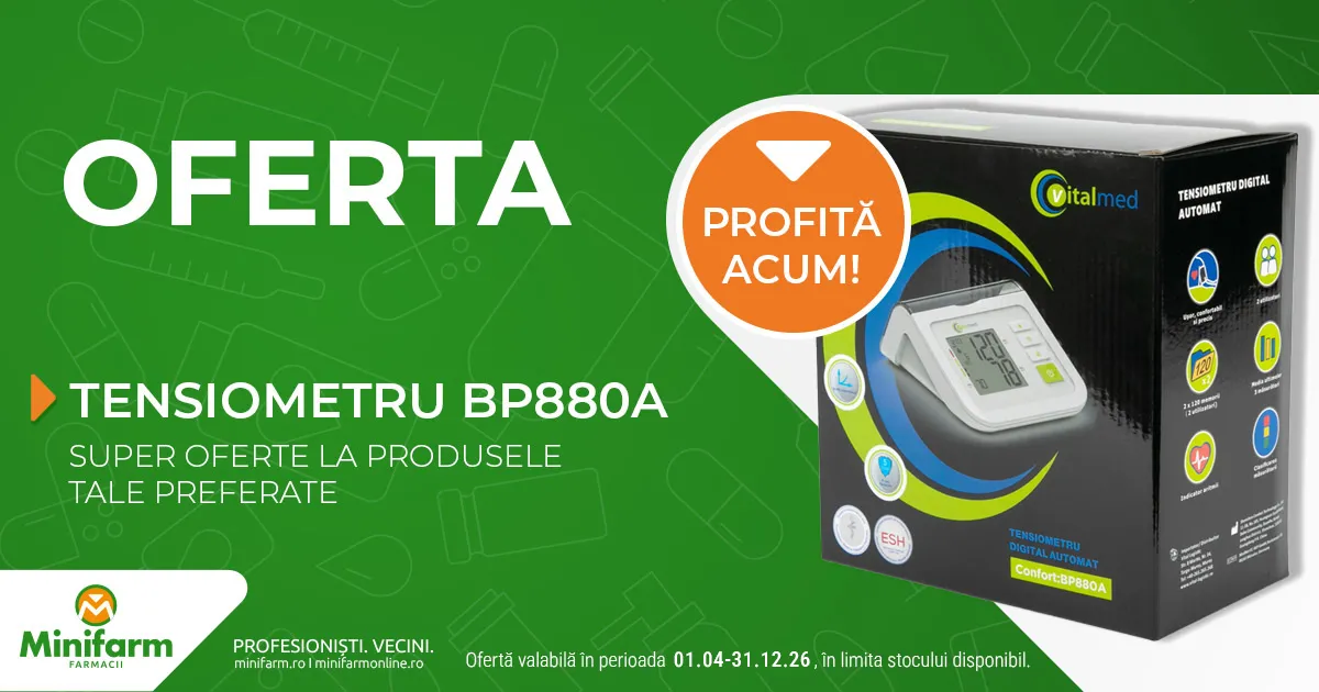 Profita de oferta la Tensiometrul VitalMed BP 880A