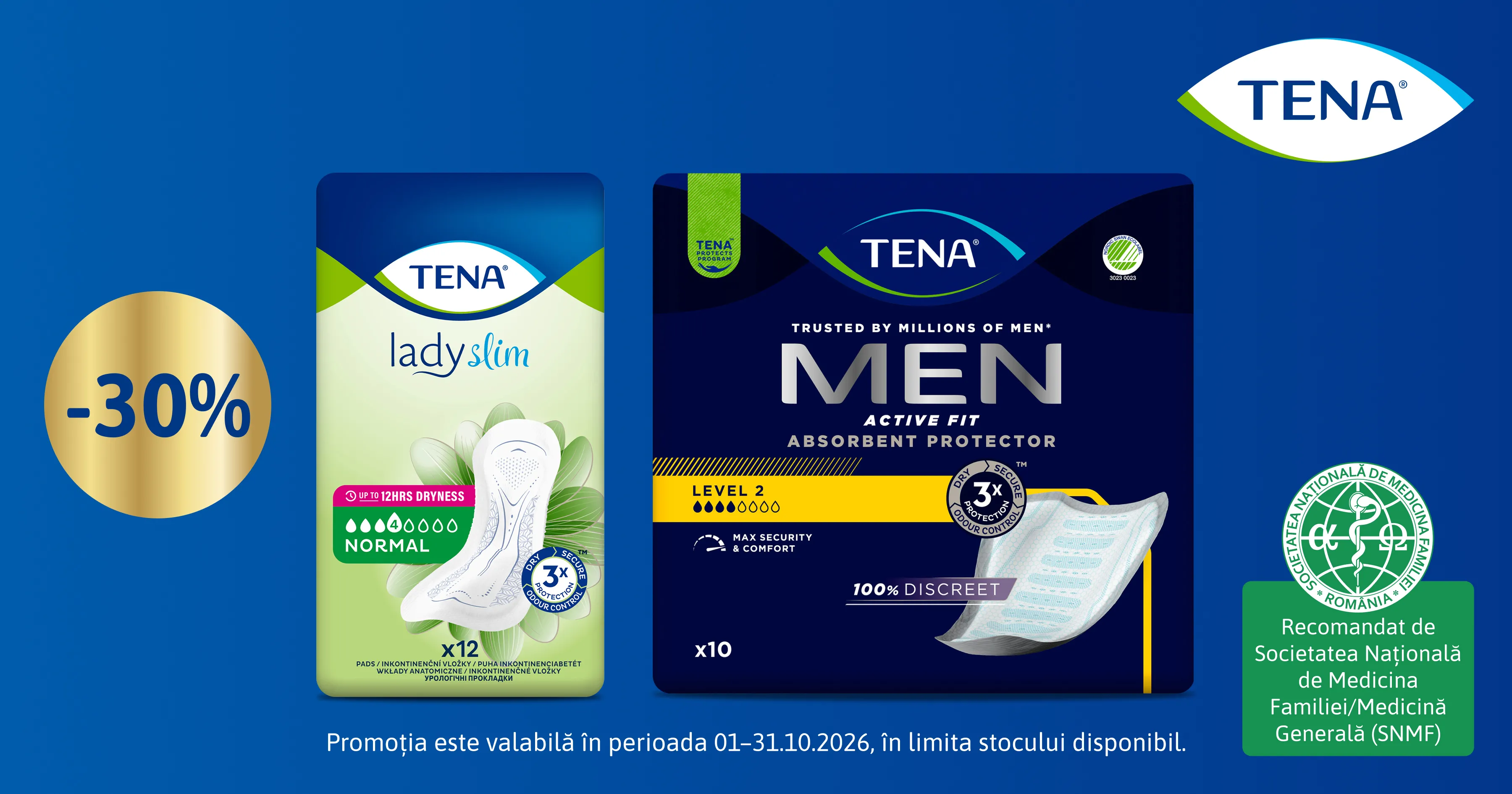 TENA - 30% reducere