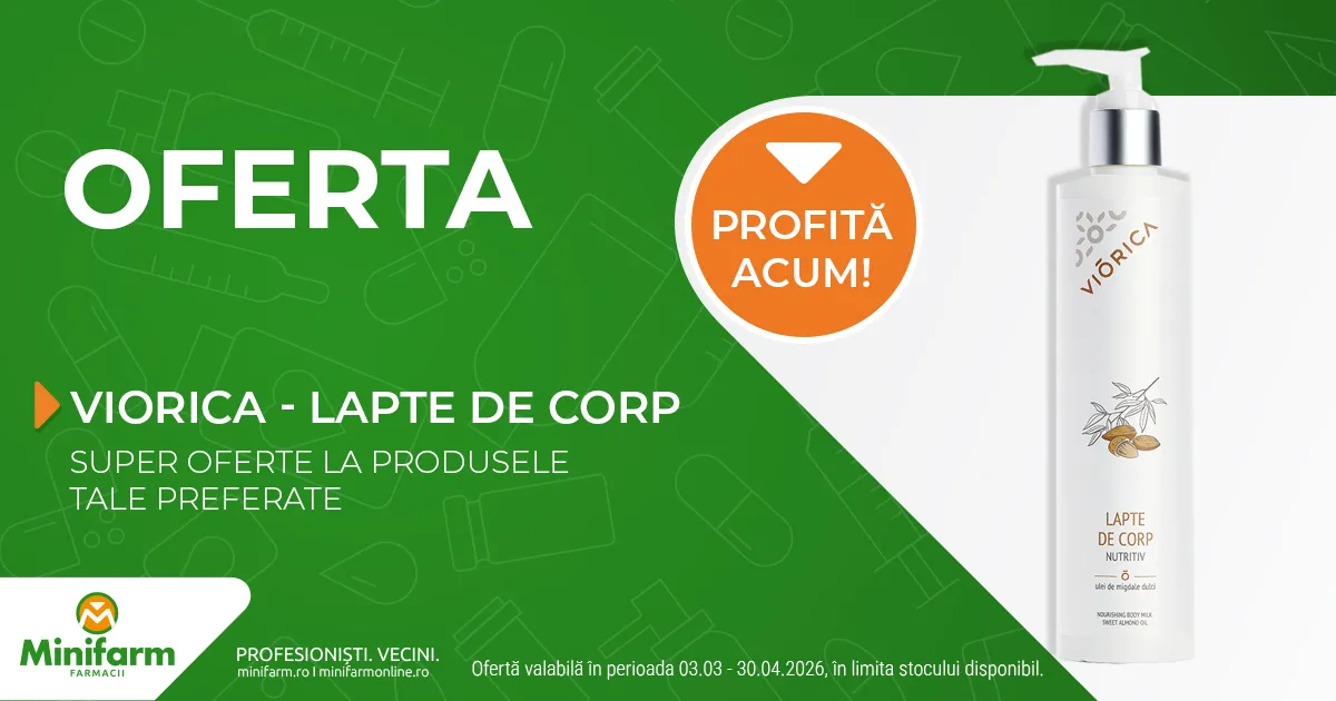 Viorica - Lapte de Corp Nutritiv cu Ulei de Migdale Dulci - Oferta